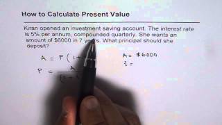 How to Calculate Present Value for Compounding Quarterly [upl. by Stieglitz]