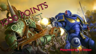 Primaris Marines  1000pts or Bust [upl. by Tilly287]