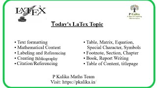 LaTex Learning Workshop Day2 [upl. by Inamik]