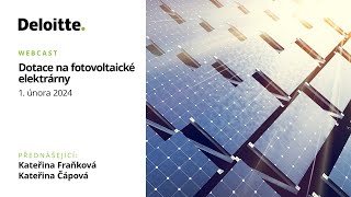 Dotace na fotovoltaické elektrárny [upl. by Stephani]