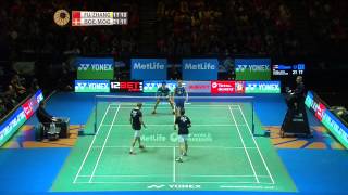 Fu HaifengZhang Nan vs M BoeC Mogensen  MD F Match 5  Yonex All England Open 2015 [upl. by Assirialc]