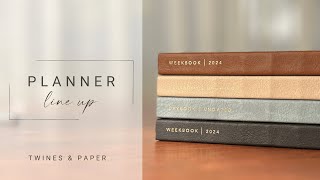 Planner Lineup  3 Designs 4 Colors  Twines amp Paper [upl. by Pancho]