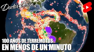 100 AÑOS DE TERREMOTOS EN 1 MINUTO 🌎 [upl. by Nidia]