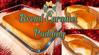 Caramel Bread Pudding  Easy Dessert Recipe without Oven [upl. by Oiredised]