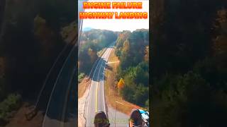 Engine Failure And Highway Landing shorts aviation [upl. by Niwri]