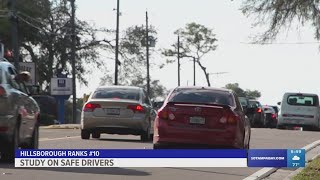 Hillsborough ranks No 10 for safest county for driving in Florida [upl. by Hiltan]