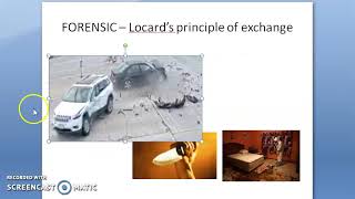 Forensic 210 a Locards principle of exchange Crime Scene [upl. by Connolly]