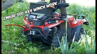 Linhai 300 4X4 winch work [upl. by Akehsar969]