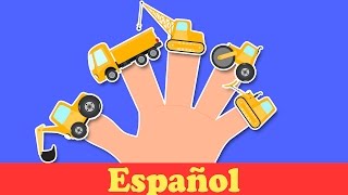 Vehículos Construcción Dedo Familia  Finger Familia  canciones para niños [upl. by Kelton131]