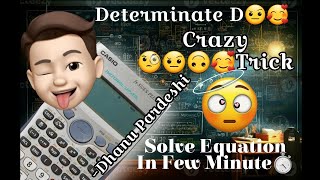 Determinate Solution TricksDhanu Crazy TricksMath××loverDhanu Mathematicianmathsshortsytlove [upl. by Thurstan]