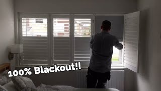 100 Blackout Bedroom Plantation Shutters [upl. by Yerdna]