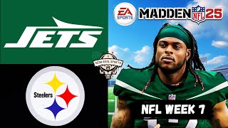 JETS vs STEELERS  NFL WEEK 7  MADDEN 25 Prediction [upl. by Amimej]