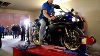 Yamaha YZF R1 Big Bang on Dyno [upl. by Rosaline]