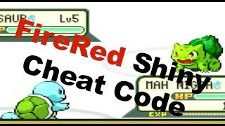 FireRed  Shiny Pokemon Cheat Code [upl. by Diraj]