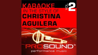 Love For All Seasons Karaoke With Background Vocals In the style of Christina Aguilera [upl. by Idnar49]