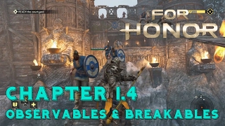 For Honor  Knight Chapter 14 Valkenheim In Winter  ALL COLLECTABLES  Observables amp Breakables [upl. by Bergeman]