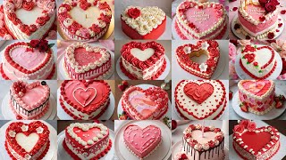 Latest Heart Shape Cake Design 2024Heart Cake DesignsAnniversary Cake DesignRed Colour Cake Ideas [upl. by Ahsiekar219]