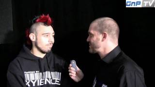 Dan Hardy talks hist fight and showboating english  german [upl. by Hutner]