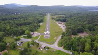 Schroon Lake 4B6 Airport Video [upl. by Nidorf]