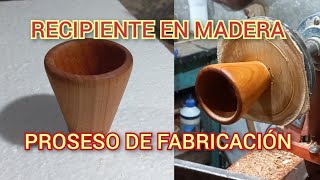 RECIPIENTE EN MADERA TORNEADO COMO HACERLO [upl. by Nysilla153]