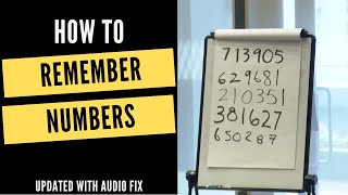 How To Remember Numbers Audio fixed [upl. by Magnolia]