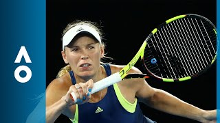 Kiki Bertens v Caroline Wozniacki match highlights 3R  Australian Open 2018 [upl. by Akinahc232]