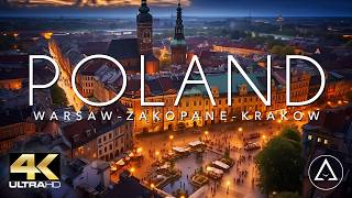 POLAND IN 4K  WARSAW  ZAKOPANE  KRAKOW DRONE FOOTAGE ULTRA HD  Beautiful Scenery Footage UHD [upl. by Liemaj2]