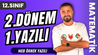 12Sınıf 2Dönem 1Yazılı Soruları  MEB Ortak Sınav Soruları  12Sınıf Matematik [upl. by Silvio99]