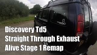 Discovery Td5 Straight Pipe  Alive Stage 1 Remap [upl. by Brezin]