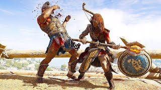 Assassins Creed Odyssey Brutal Combat Stealth Kills amp Base Clearing with Master Artemis Outfit [upl. by Parette]