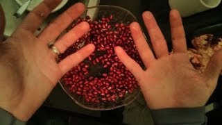 Remove Pomegranate Seeds with One Tool and No Hand Washing [upl. by Ahseei855]