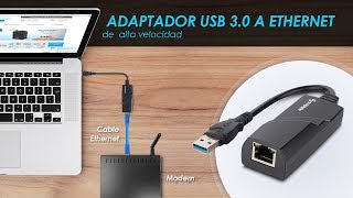 Adaptador USB 30 a puerto RJ45 de alta velocidad 506433 [upl. by Aronal]