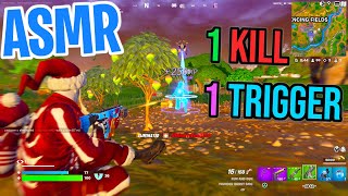 ASMR Gaming 😴🎄 Fortnite 1 Kill  1 Trigger Relaxing Mouth Sounds 🎮🎧 Controller Sounds  Whispering 💤 [upl. by Anivad]