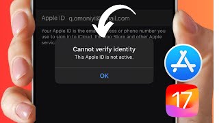 How to Fix ‘This Apple is Not Active’  Cannot Verify Identity This Apple ID is Not Active  iOS 17 [upl. by Sauveur]