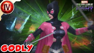 INSANE DAMAGE GWENPOOL TIER 4 SHOWCASE  Marvel Future Fight [upl. by Lacym455]