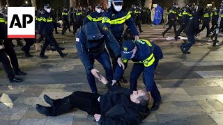 Police in Georgia capital Tbilisi disperse protesters calling for new elections [upl. by Ahsein]