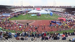 Amsterdam Marathon 2019 sfeerbeelden Stadionplein en Olympisch Stadion [upl. by Casavant663]