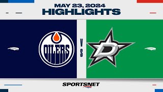 NHL Game 1 Highlights  Oilers vs Stars  May 23 2024 [upl. by Nazar]