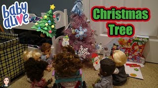 Baby Alives Set Up Christmas Tree  Kelli Maple [upl. by Chilcote]