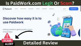 PaidWork Review Legit Or quotEasy Moneyquot Scam [upl. by Peddada]