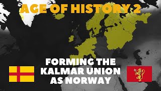 Age of History 2 Forming the Kalmar union as Norway [upl. by Buff9]