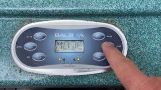 Unlock my Spa How to lock and Unlock Spa temperature keypad Balboa TP600 [upl. by Nivac675]