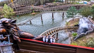 Villegende Hollander quotFlying Dutchmanquot 4K 60fps frontseat onride POV Efteling 2024 [upl. by Drofhsa]