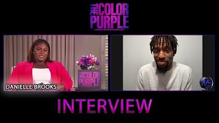 INTERVIEW with The Color Purple 2023  DANIELLE BROOKS Actress [upl. by Nnylf528]