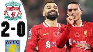 Liverpool vs Aston Villa  2  0 [upl. by Jenette347]