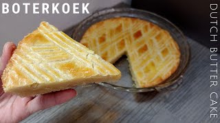 Dutch Boterkoek Recept  Boterkoek  Dutch Butter Cake Recipe [upl. by Born]