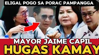 HUGAS KAMAY SI MAYOR JAIME CAPIL SA INVESTIGATION sA ILLEGAL POGO SA PORAC PAMPANGGA [upl. by Harleigh]