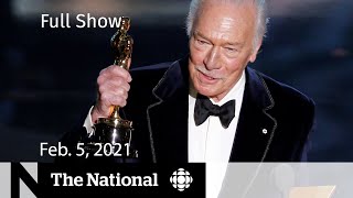 CBC News The National  Canadian actor Christopher Plummer dead at 91  Feb 5 2021 [upl. by Savvas596]