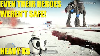 BIG Heavy class killstreak Even the enemy Heroes werent safe  Star Wars Battlefront 2 [upl. by Oirasan]