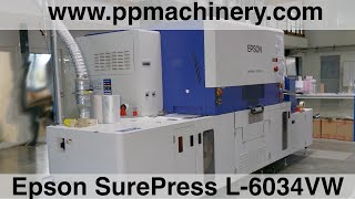 Epson SurePress L 6034VW digital label press [upl. by Stannwood]